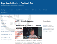 Tablet Screenshot of gojukaratecenter.com